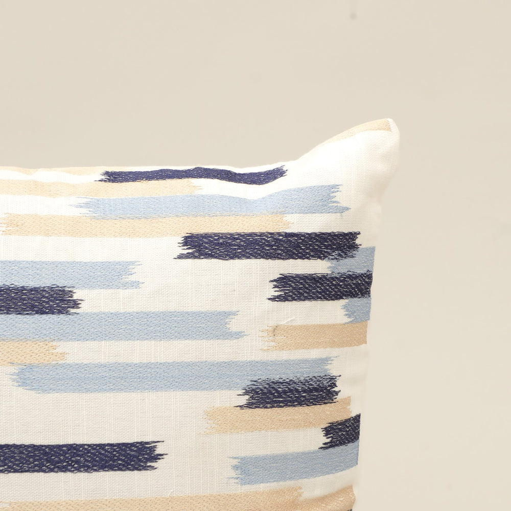 Abstract Brushstroke Embroidered Cushion Cover, View 2