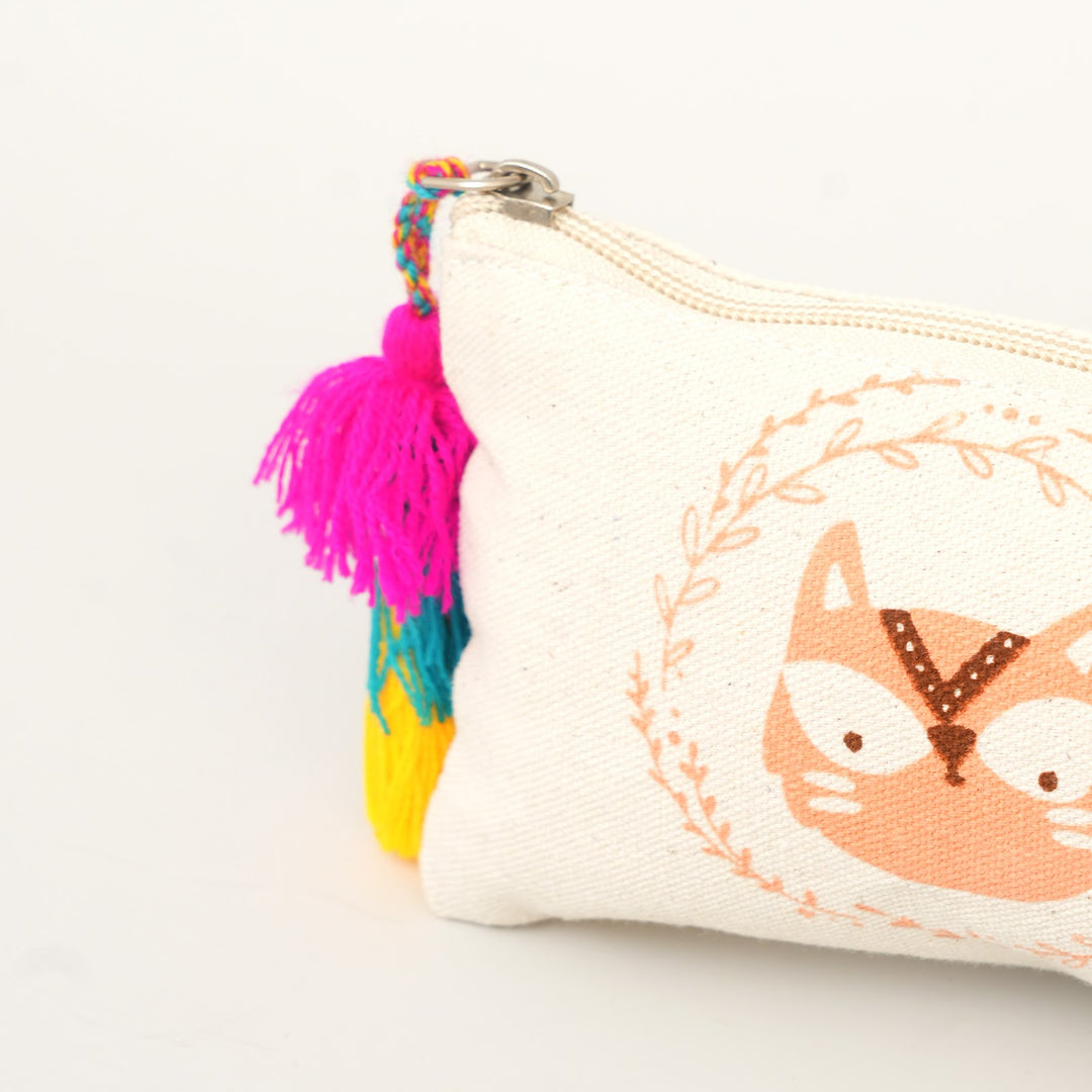 Hey Kitty Print Tassel Pencil Pouch, View 5