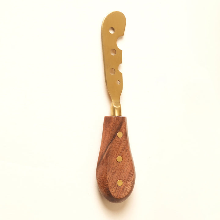 Cheese knife and spreader serving set
