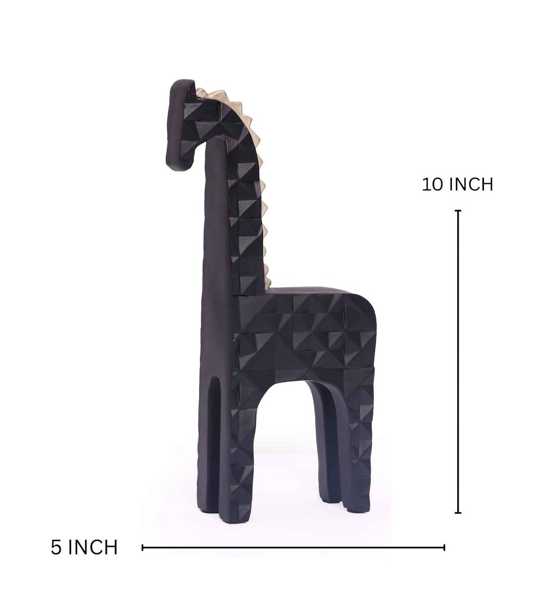 Expobazaar Modern Geometric Giraffe Resin Sculpture for Home Decor
