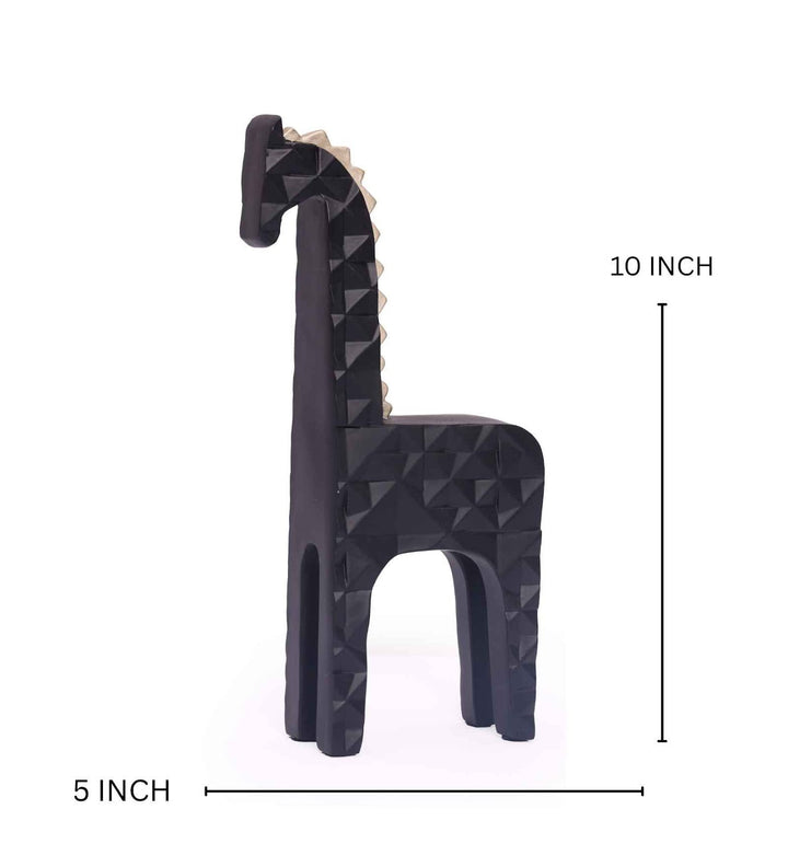 Expobazaar Modern Geometric Giraffe Resin Sculpture for Home Decor
