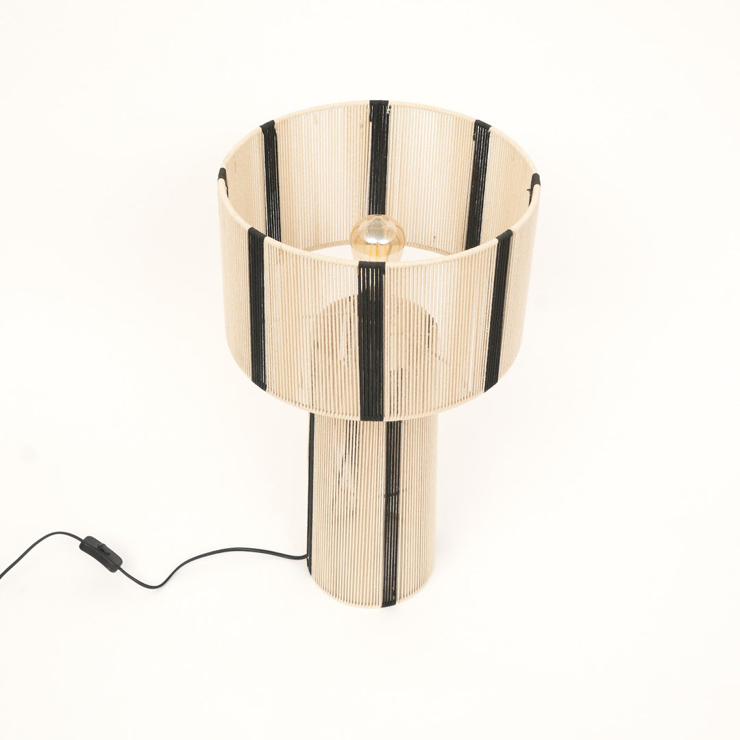 Rope & Iron Table Lamp for Living Room & Bedroom view 3