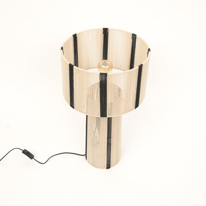 Rope & Iron Table Lamp for Living Room & Bedroom view 3