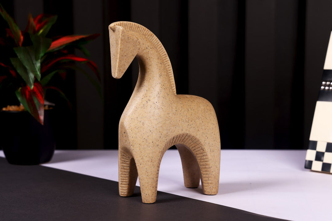 Expobazaar Modern Nordic Horse Resin Sculpture for Stylish Decor