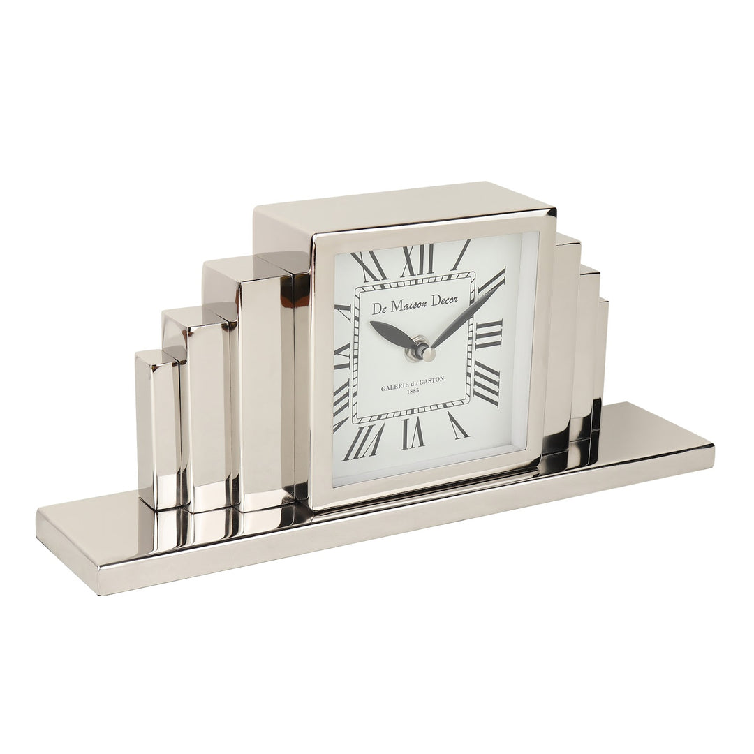 Expobazaar Metropolitan Marvel table clock in Silver
