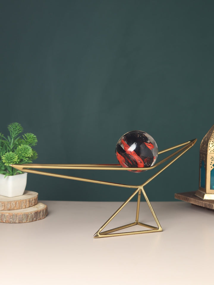 Expobazaar Orbs Triangular Nexus With Red Ball