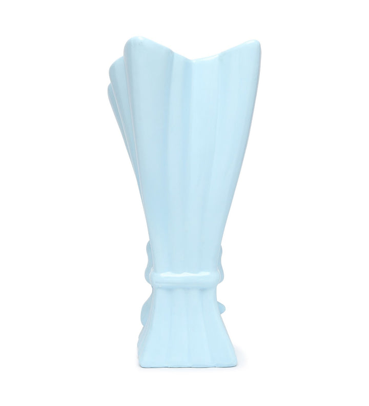 Isolde Fleur Floral Porcelain Vase Blue Big view 6