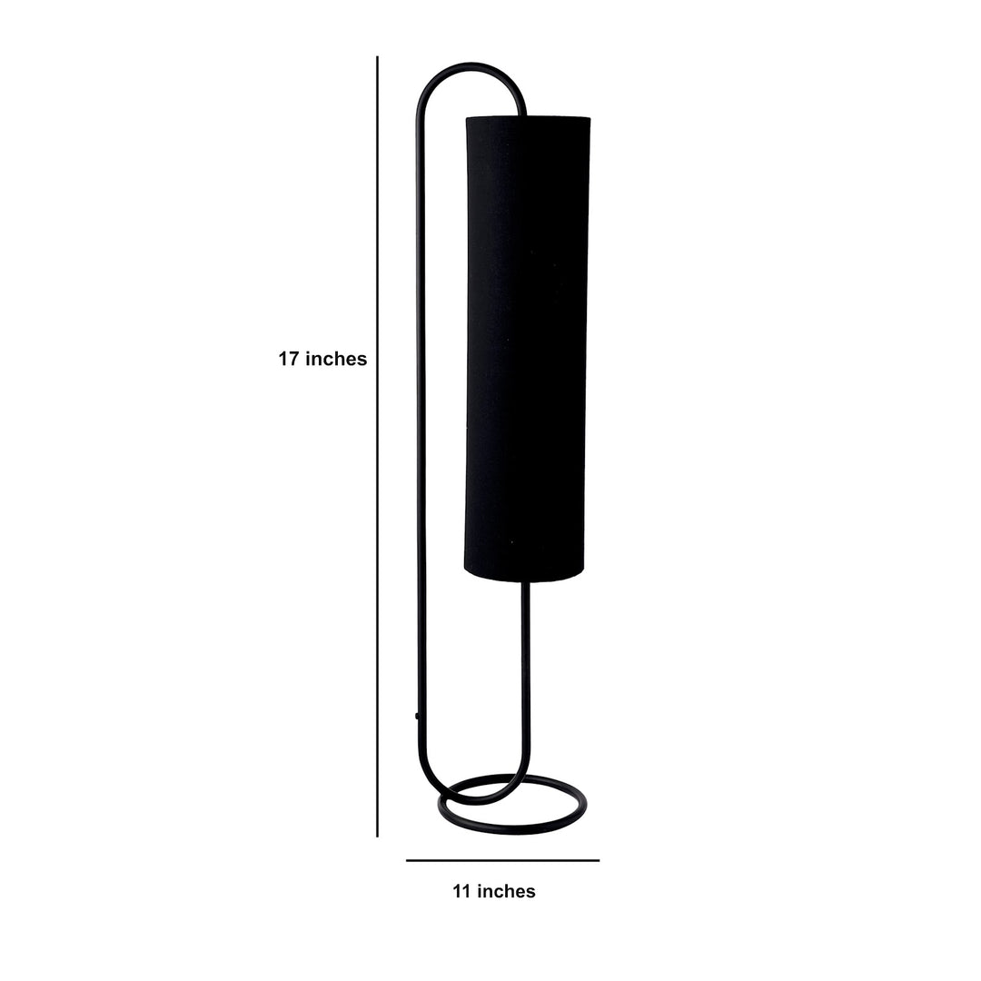 Expobazaar Graceful Curve Black Floor Lamp