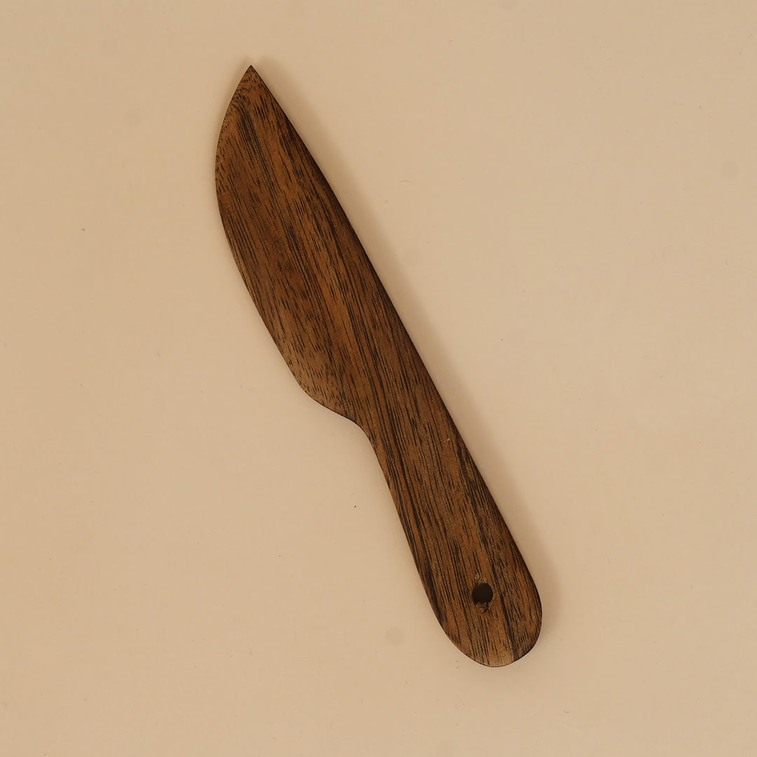 Mini mango wood cheese board with knife