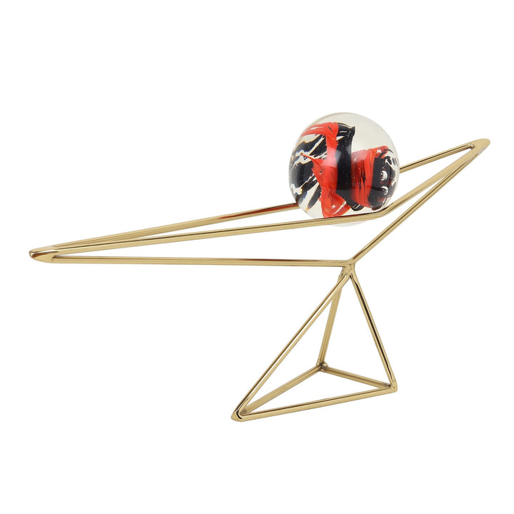 Expobazaar Orbs Triangular Nexus With Red Ball
