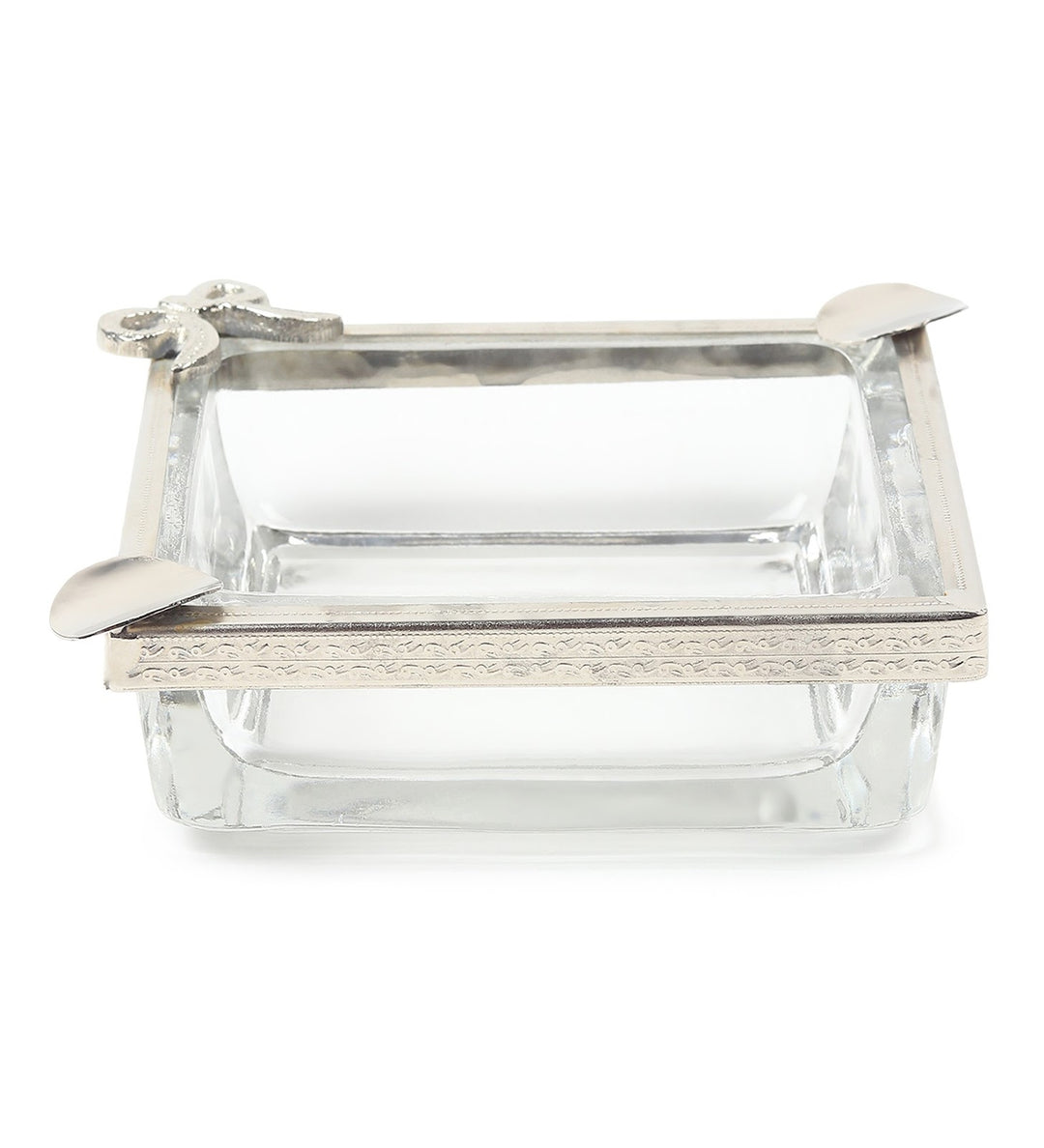 Cindra's Square Ashtray with Sculpted Spoon Rests view 4