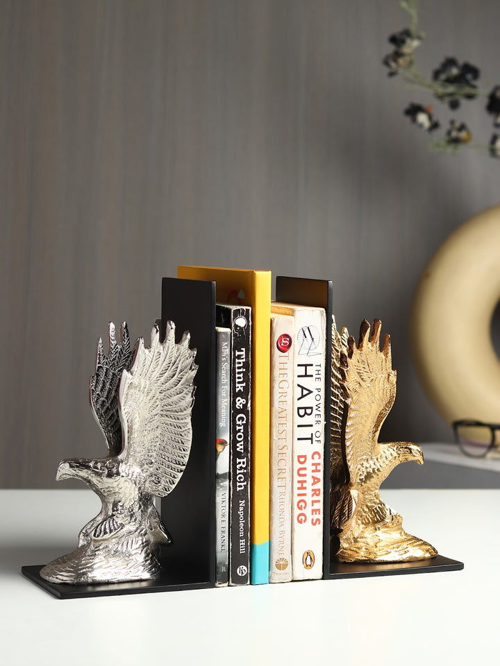 Expobazaar The Helion Pair Bookend Gold & Silver