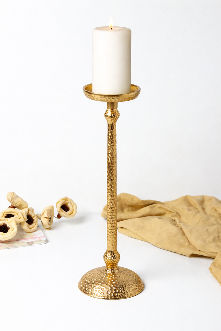 Expobazaar Harrington Large Gold candle holder