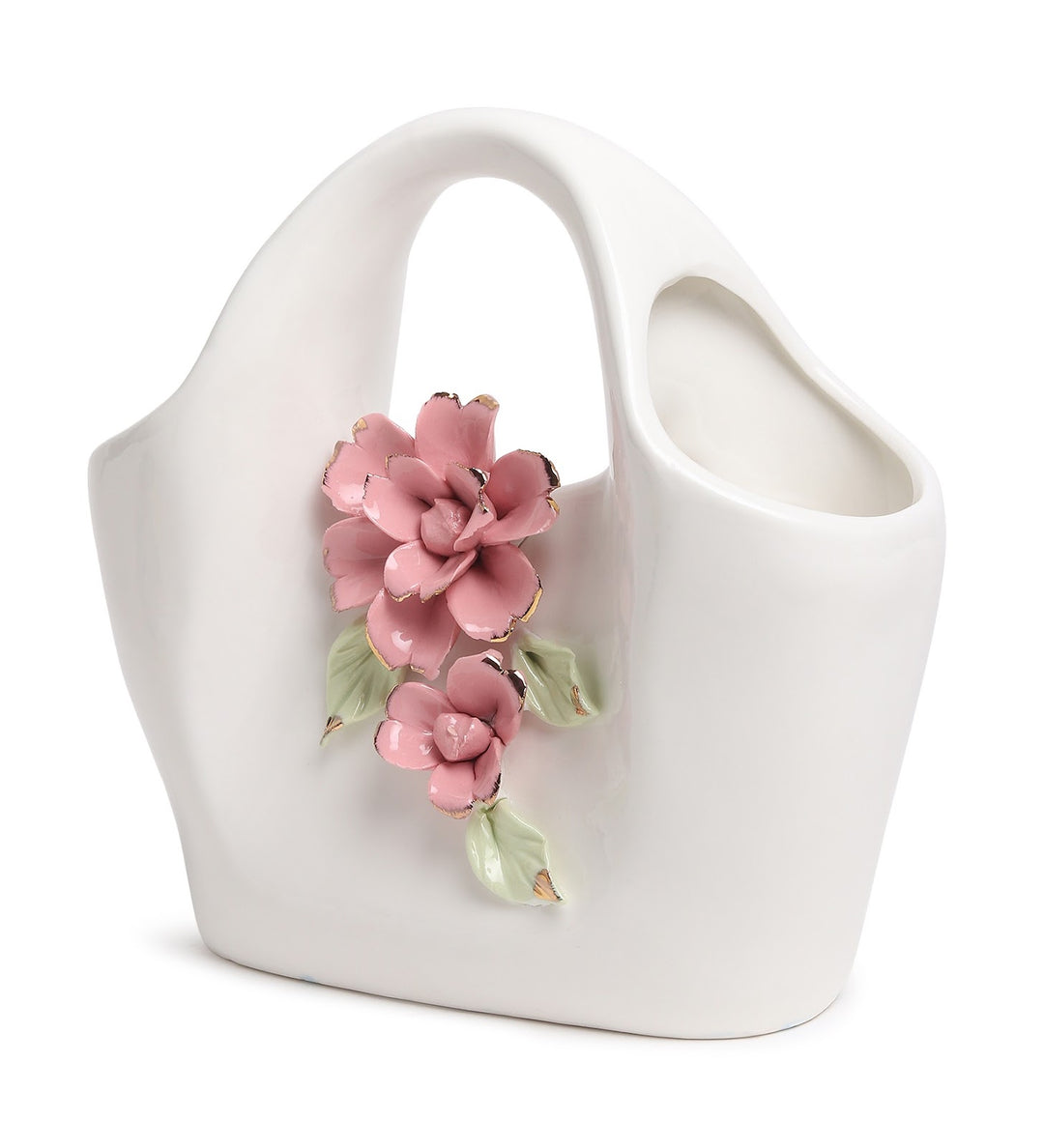 Handbag Fleur Porcelain Flower Vase White view 5