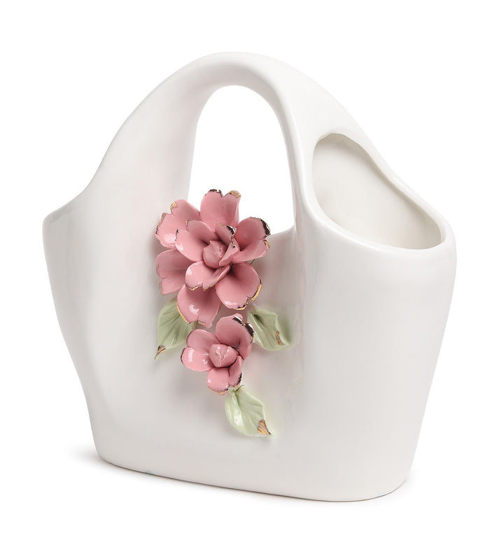 Handbag Fleur Porcelain Flower Vase White view 5