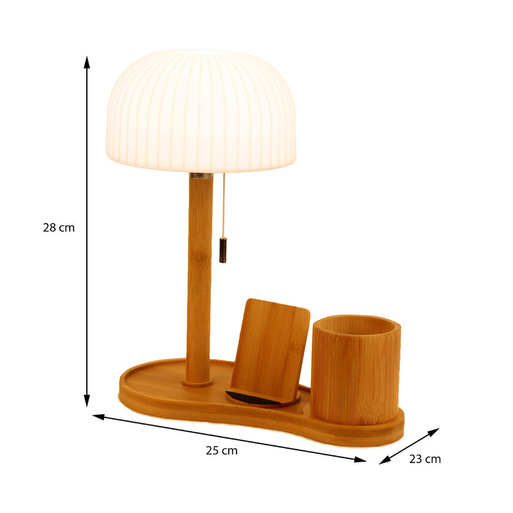 Expobazaar Mush Wood Study Lamp