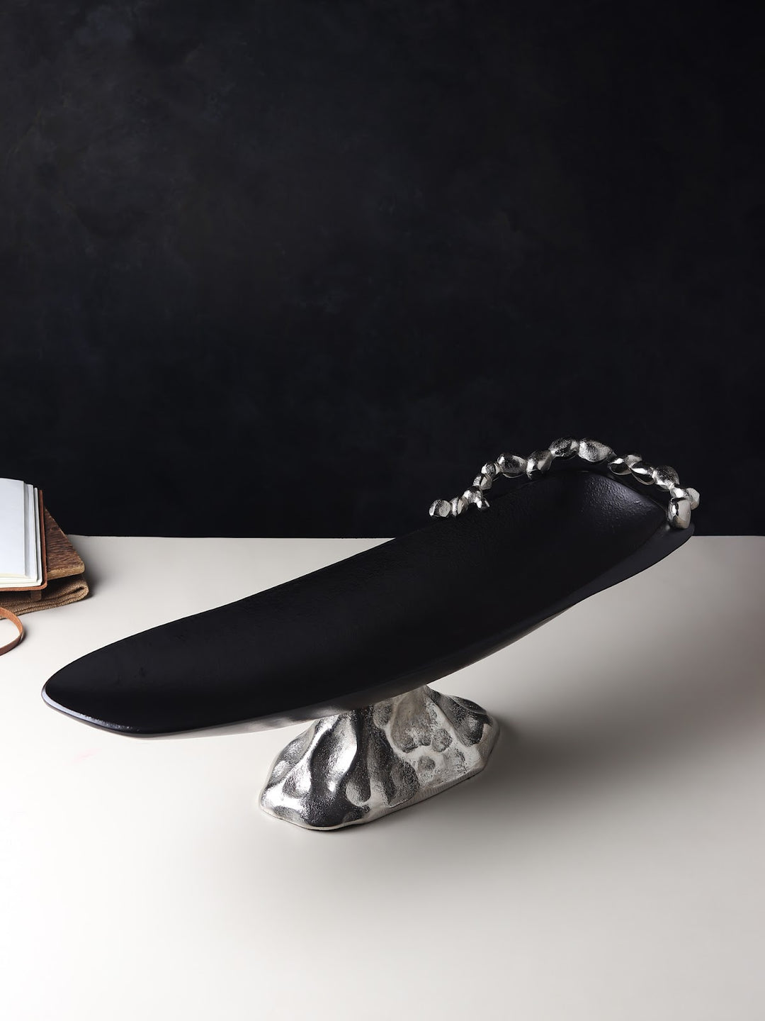 Expobazaar Stones Orivia Silver Platter Medium