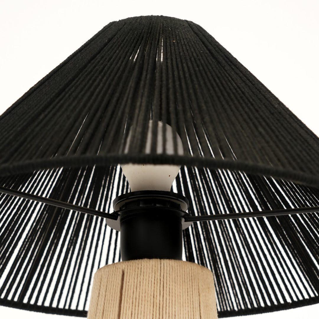 Rope & Iron Table Lamp for Living Room & Bedroom view 5