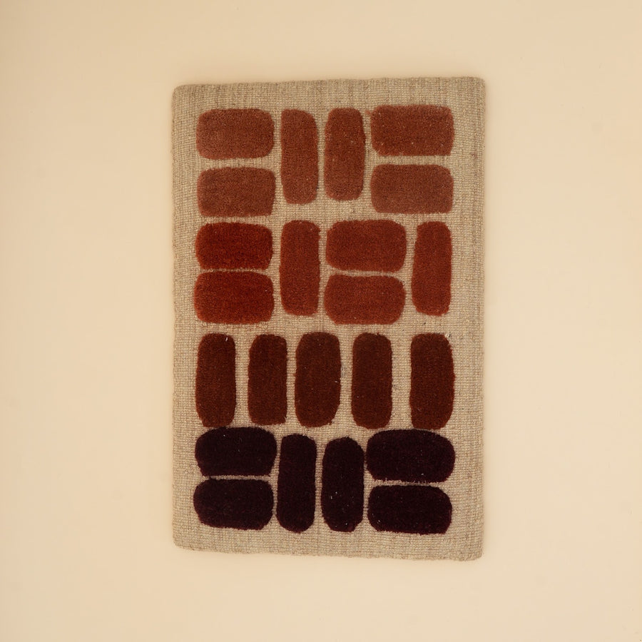 Geometric Blocks Tufted Wool Wall Art, View 5