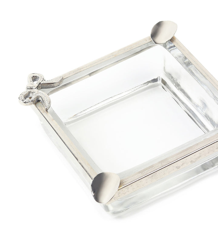 Cindra's Square Ashtray with Sculpted Spoon Rests view 6