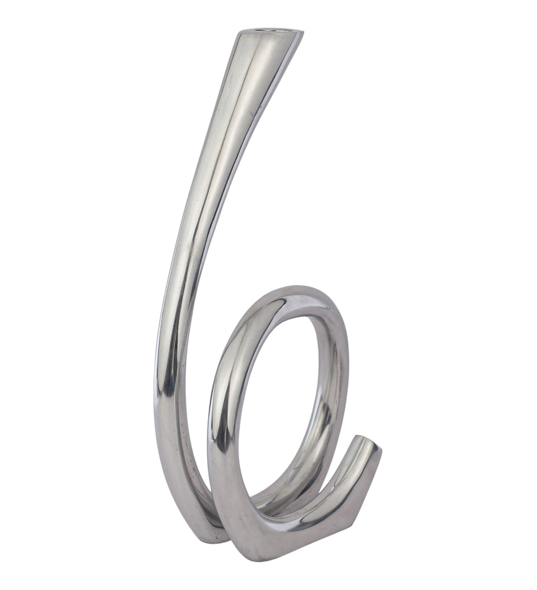 Expobazaar Flame Twisted Candle Holder Silver