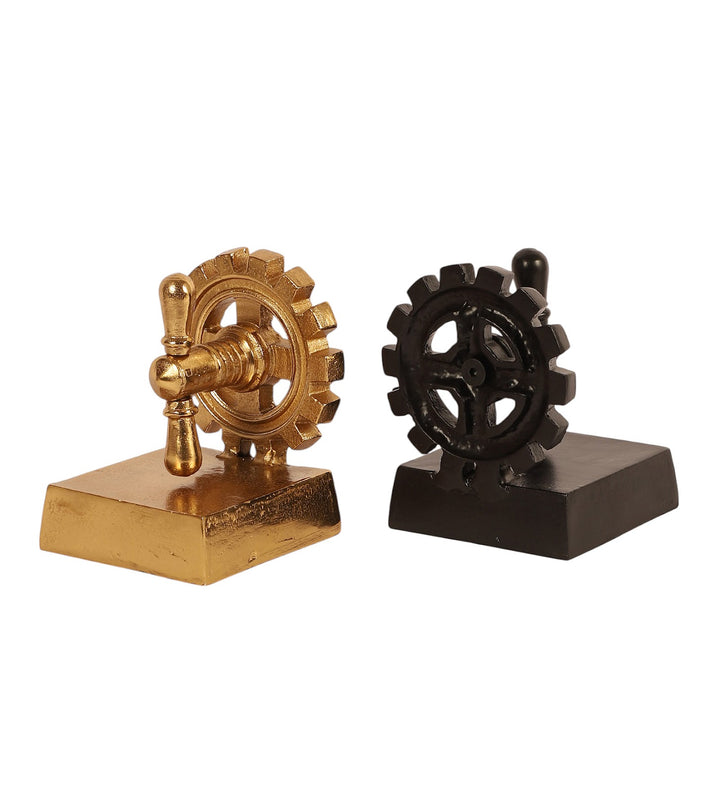 Expobazaar The Gearlock Bookend Gold & Black