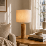 Wooden Table Lamp for Living Room & Bedroom