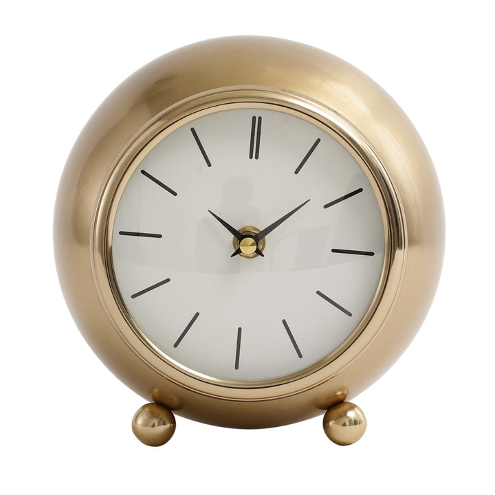 Expobazaar Gold Round  Seraphic Veil Desk Clock