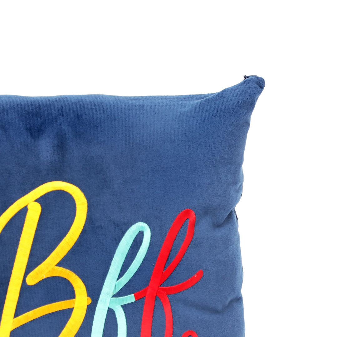 Quote Velvet Cushion Cover 46 x 46 cm, BFF, view 2