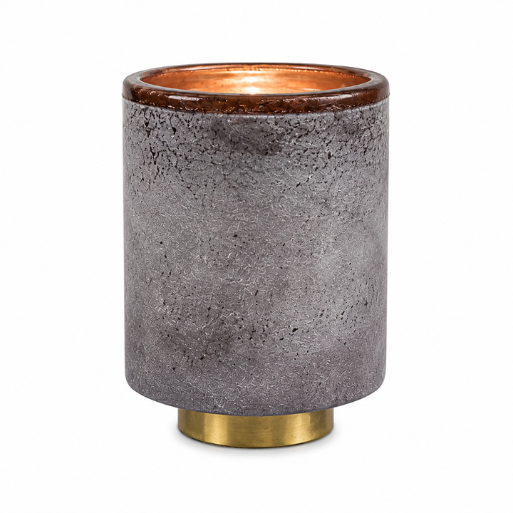 Glass Candle Holder, Blush