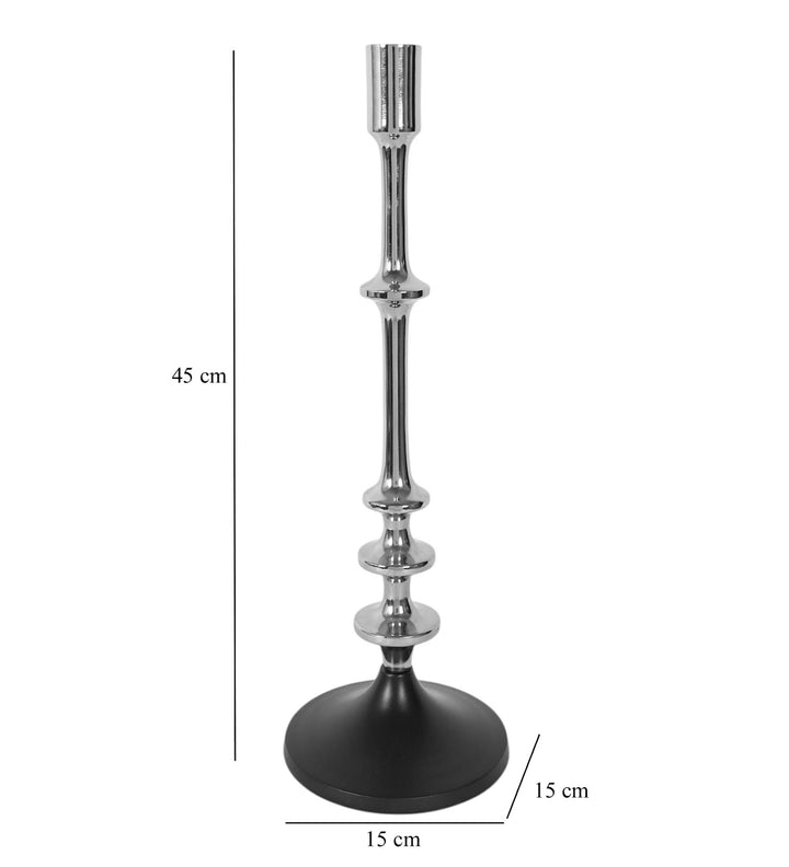 Expobazaar Aristea Silver Candle Holder Large