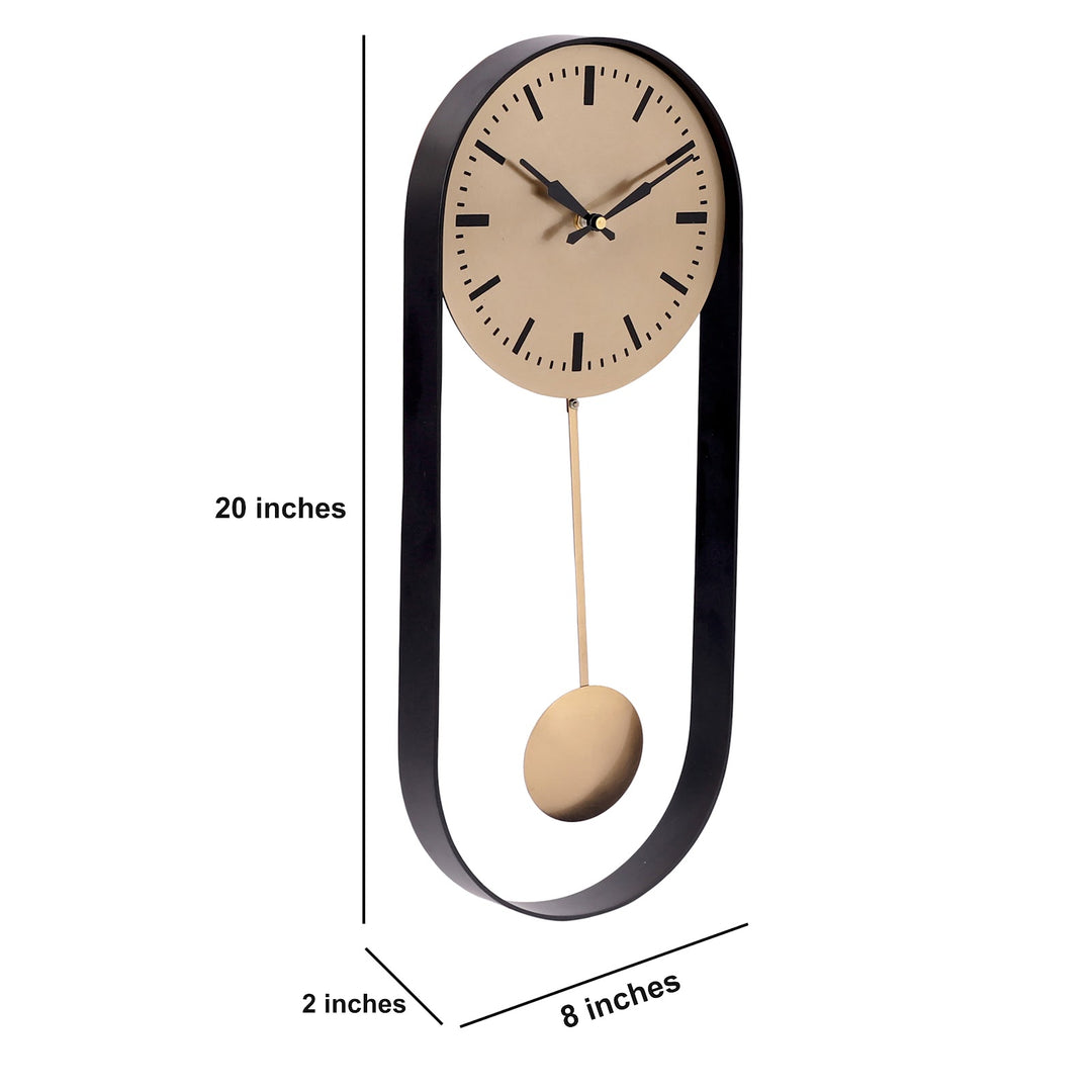 Expobazaar Gold Aluminium Analog Designer Pendulum Pendulum