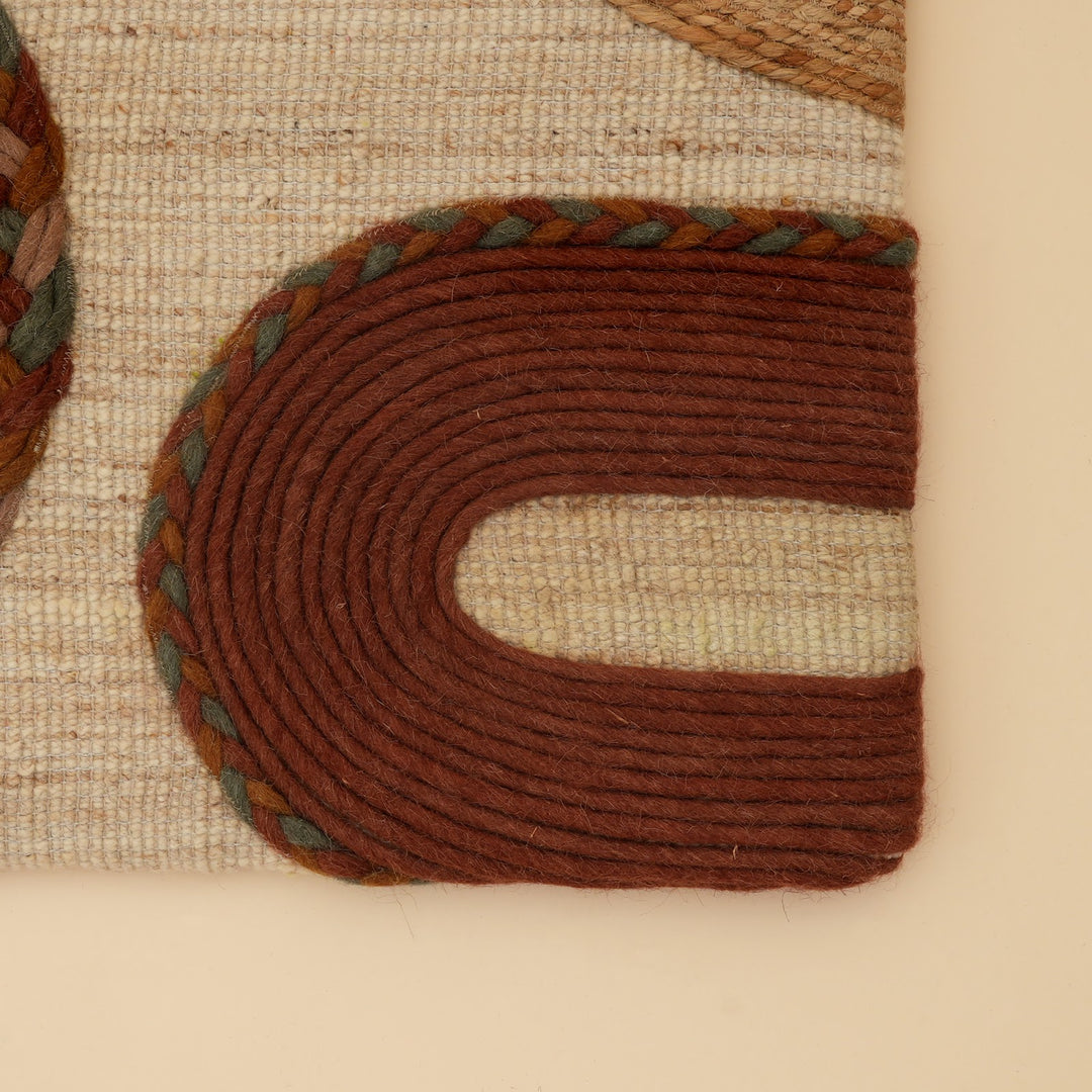 Abstract Arches Jute and Wool Wall Art, View 6