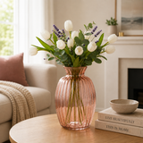 Glass Flower Vase, Lavender