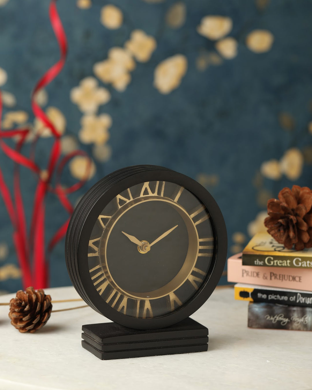 Expobazaar The Timepeice Black Table Clock