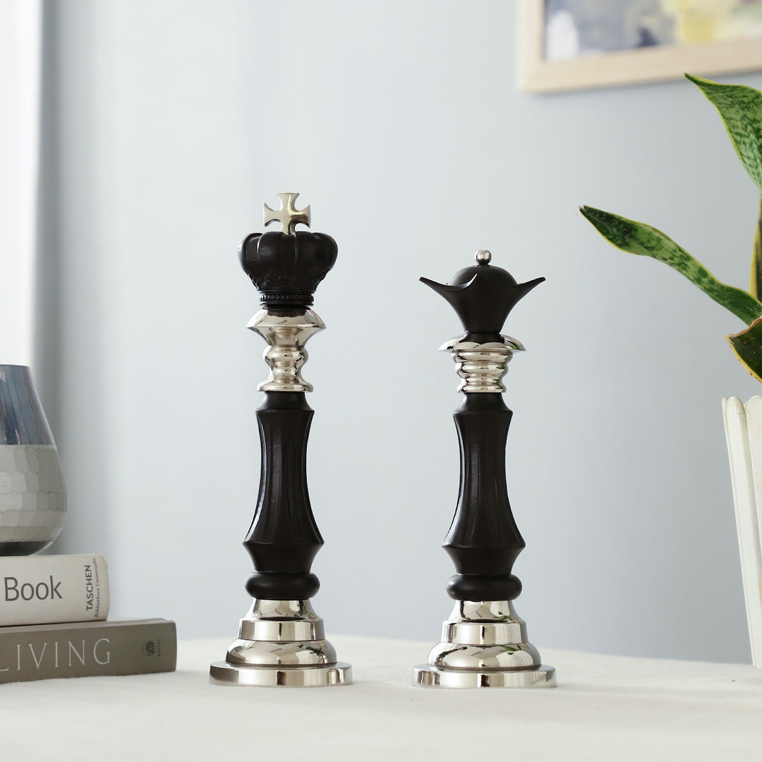 Expobazaar Regina Victoris Silver Black Queen Chess