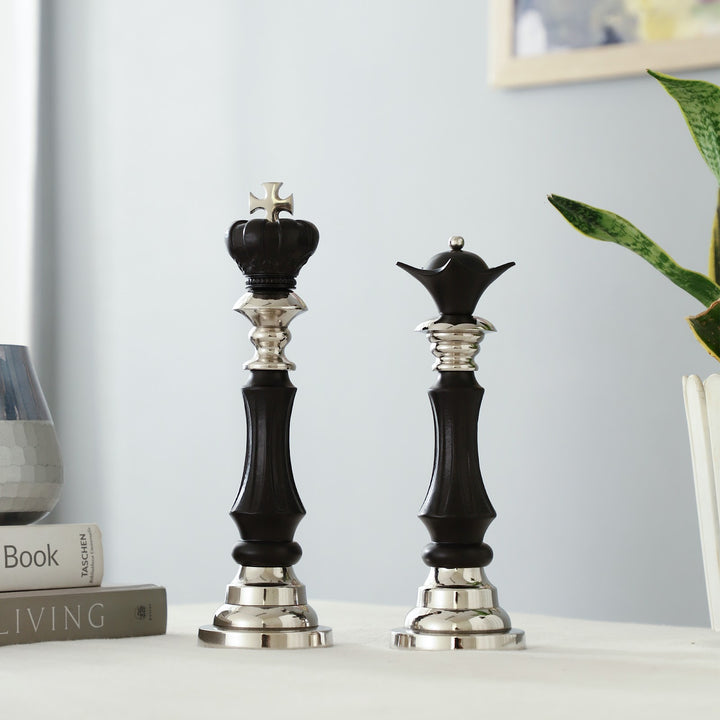 Expobazaar Regina Victoris Silver Black Queen Chess