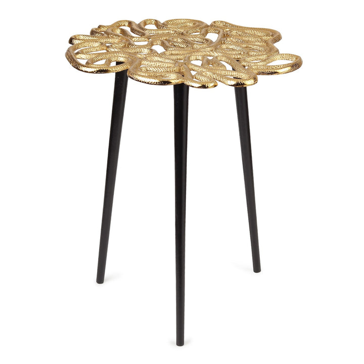 Expobazaar Sliitherin's end Table in Gold