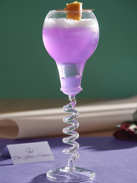 Celestial Spiral Designer Glass in borosilicate glass, 350 ml