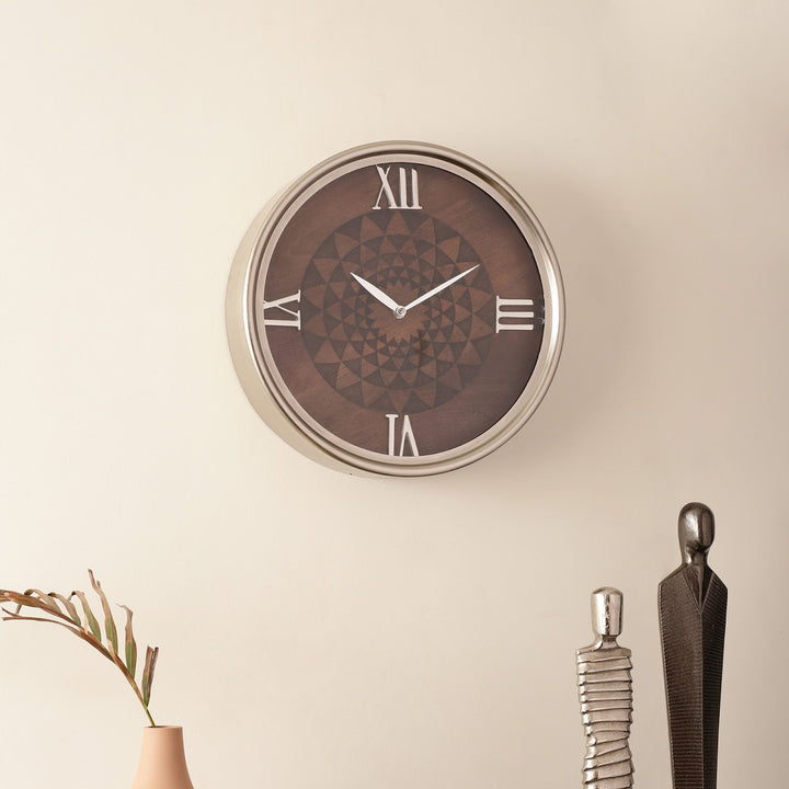 Expobazaar luxe woodcraft Wall Clock