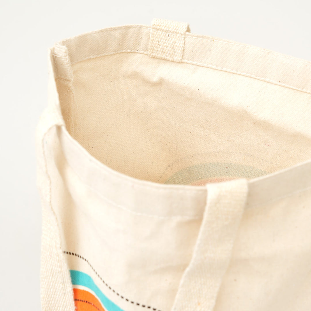 You Are Enough Print Canvas Tote Bag, View 3