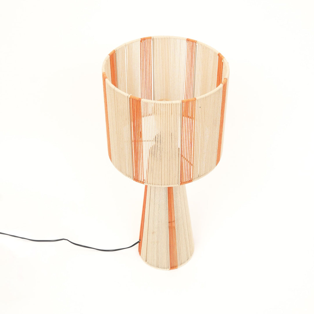 Rope & Iron Table Lamp for Living Room & Bedroom view 3