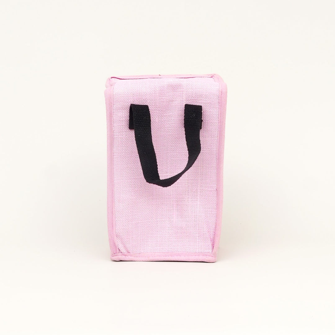 Insulated Jute Lunch Bag, Happiness Is Homemade, View 4