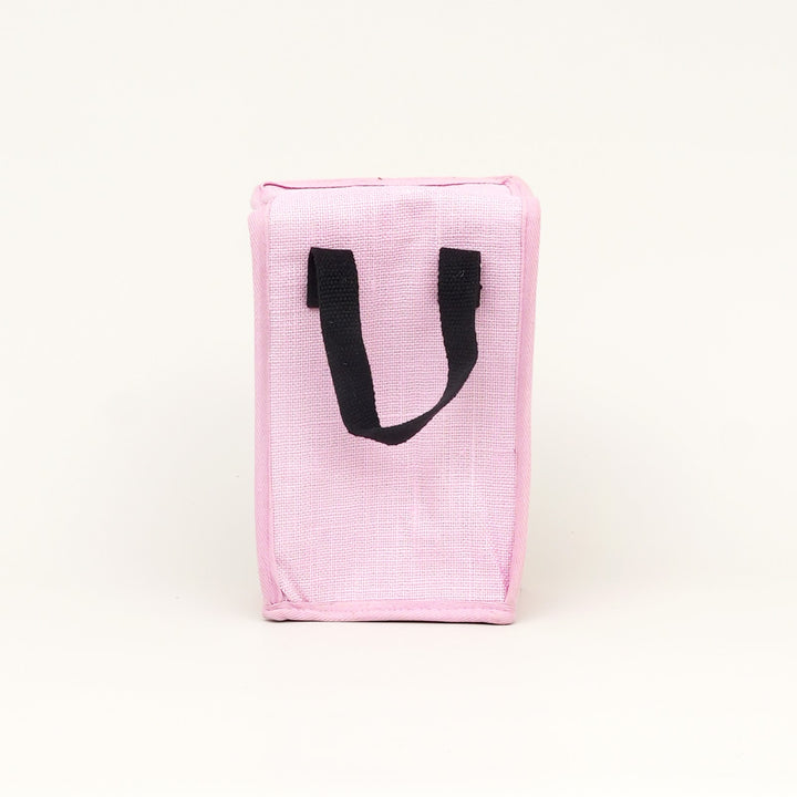 Insulated Jute Lunch Bag, Happiness Is Homemade, View 4