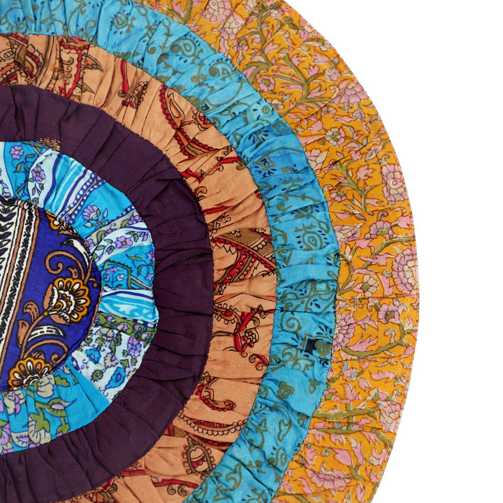 Silk Round Table Mat Set of 2, view 5