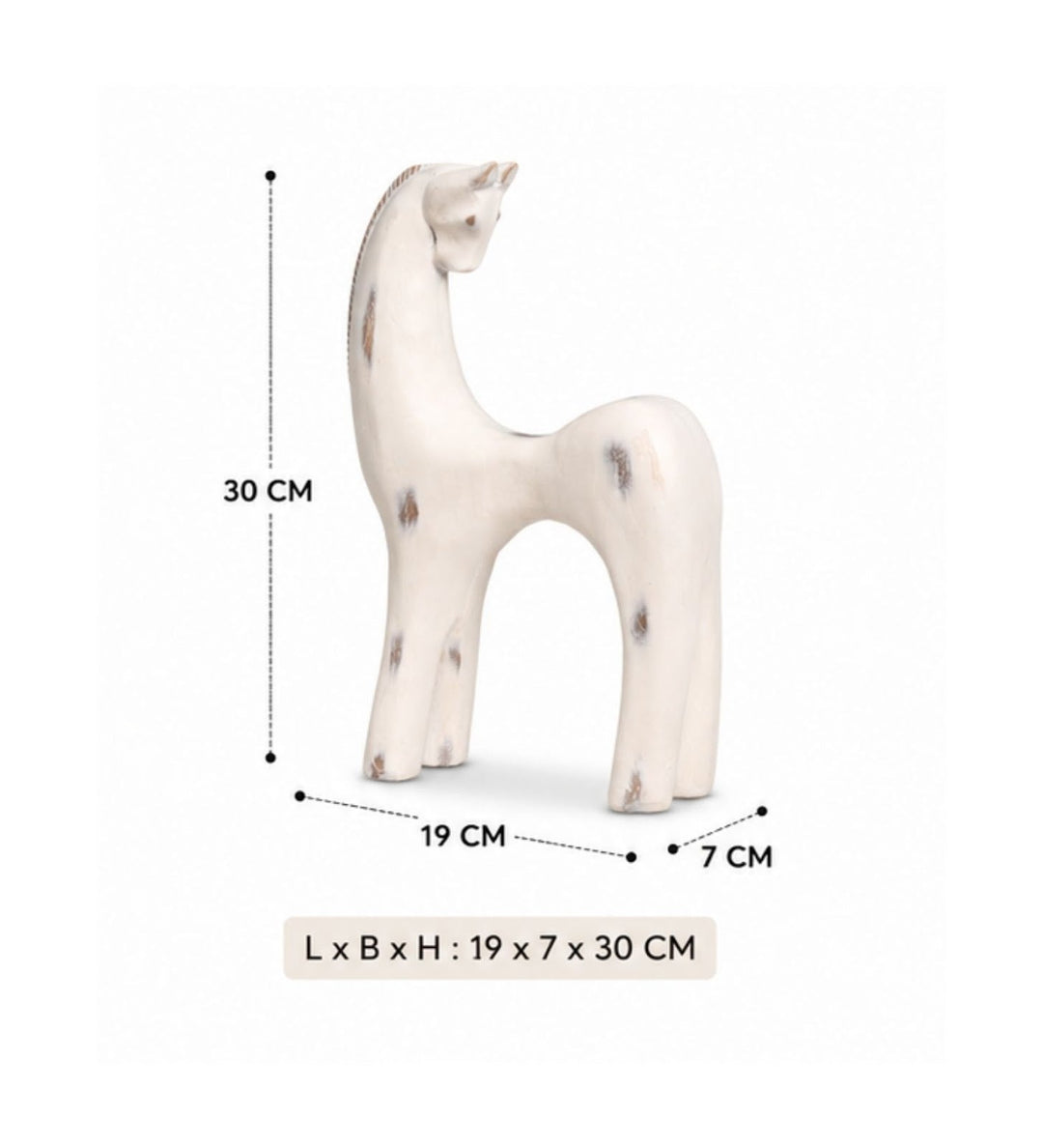 Expobazaar Elegant Resin Horse Figurine for Modern Decor