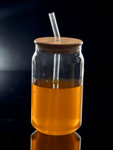 Glass Tumbler with Lid in crystal glass, 500 ml