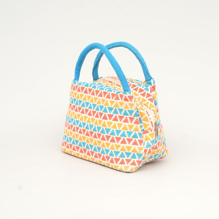 Thermal Insulated Lunch Tote, Triangle Pattern, View 4