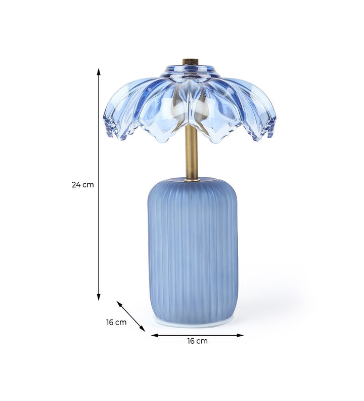 Novelle Crystelle Sculpted Glass Table Lamp Style 1 view 3