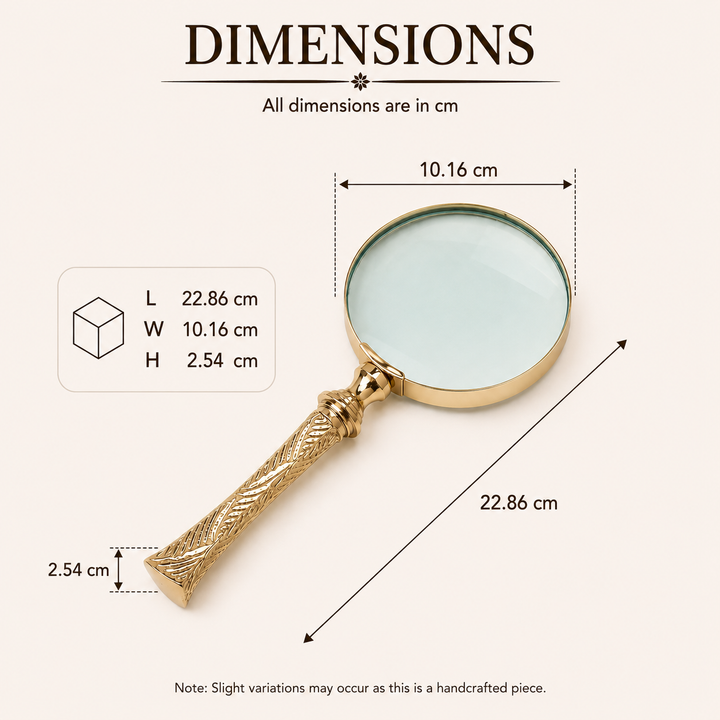 Beta Round Handheld Table Magnifier
